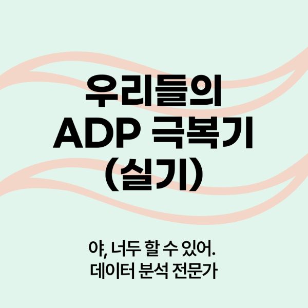 우리들의 ADP 극복기(실기)